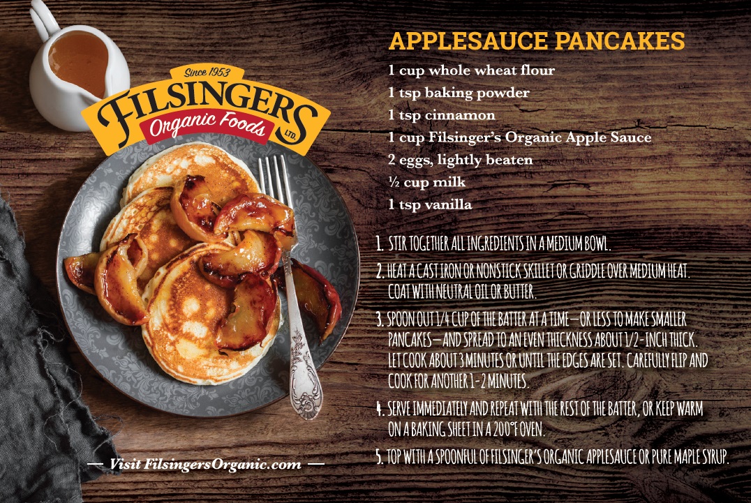 Filsinger's Organic Apple Sauce Pancakes