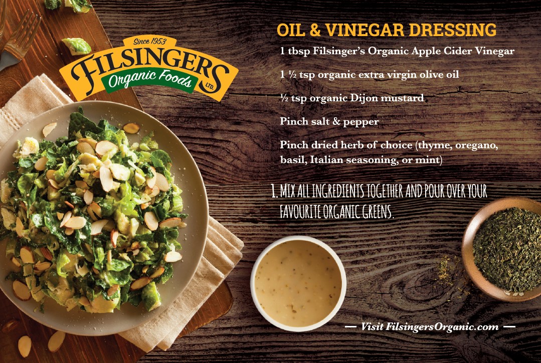 Filsinger's Organic Apple Cider Vinegar and Oil Dressing